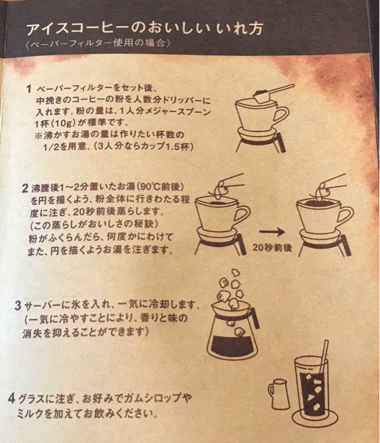 アイスコーヒーの作り方