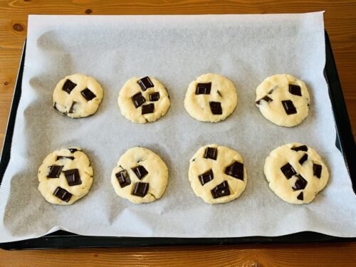ホットケーキミックス使用　チョコチャンククッキー　簡単レシピ