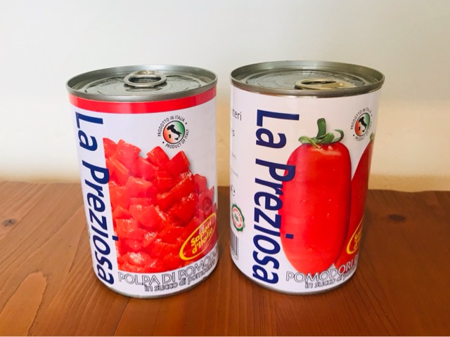 カルディ購入品　ラ・プレッツィオーザ【ダイズ・ホール】トマト缶