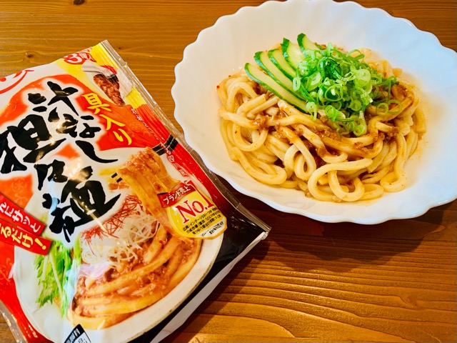 エバラ　プチっとうどんプラス具入り汁なし担々麺